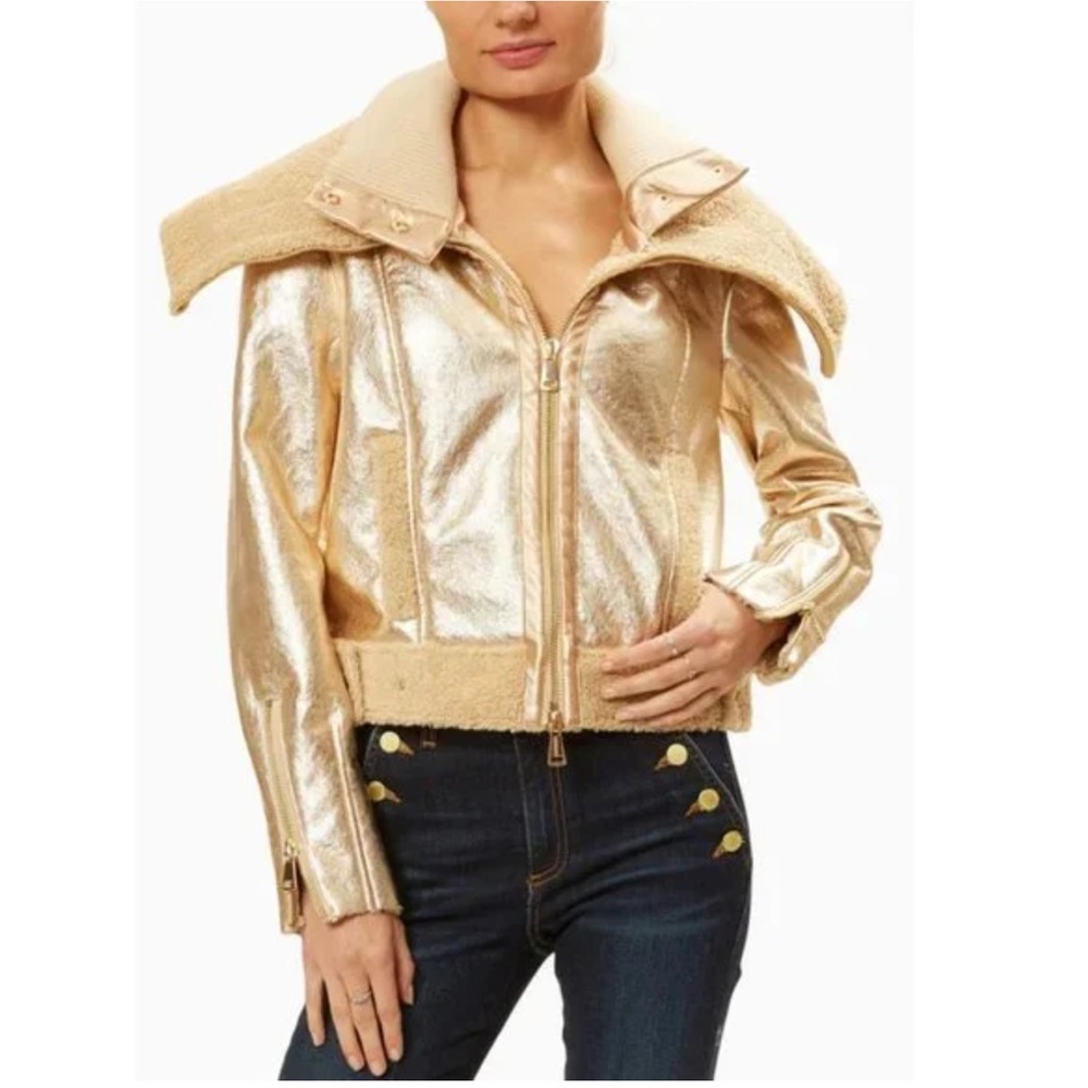 Ramy Brook Montana Jacket in Gold Cream